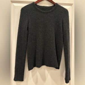 100% cashmere soft dark gray sweater. Excellent condition.
